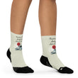 Future Is Bright Haiku With Mountain Sun on Ankle Socks