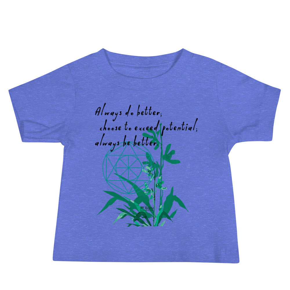 Always Better Haiku With Lilies on Baby Jersey Short Sleeve T-Shirt