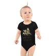 Sage Wisdom Haiku With Sparrow on Baby Short Sleeve Bodysuit