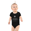 Binary Instructions To Keep Moving The World Forward With Venusian Earth In White on Baby Short Sleeve Bodysuit