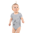 Walk With A Purpose Haiku With Dragonfly on Baby Short Sleeve Bodysuit