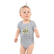 Sage Wisdom Haiku With Sparrow on Baby Short Sleeve Bodysuit