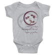 Courage To Begin Haiku With Fish on Baby Short Sleeve Bodysuit