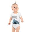 Dream Bigger Haiku With Mountains on Baby Short Sleeve Bodysuit