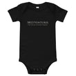 5813 Ventures Logo In Pearl on Baby Short Sleeve Onesie