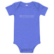 5813 Ventures Logo In Pearl on Baby Short Sleeve Onesie