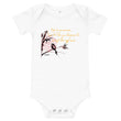 Life Is An Encore Haiku With Wren on Baby Short Sleeve Onesie