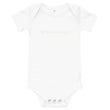 5813 Ventures Logo In Pearl on Baby Short Sleeve Onesie