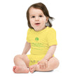 Binary Instructions To Keep Moving The World Forward With Venusian Earth In Green on Baby Short Sleeve Onesie