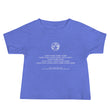 Binary Instructions To Keep Moving The World Forward With Vitruvian Earth In White on Baby Jersey Short Sleeve T-Shirt