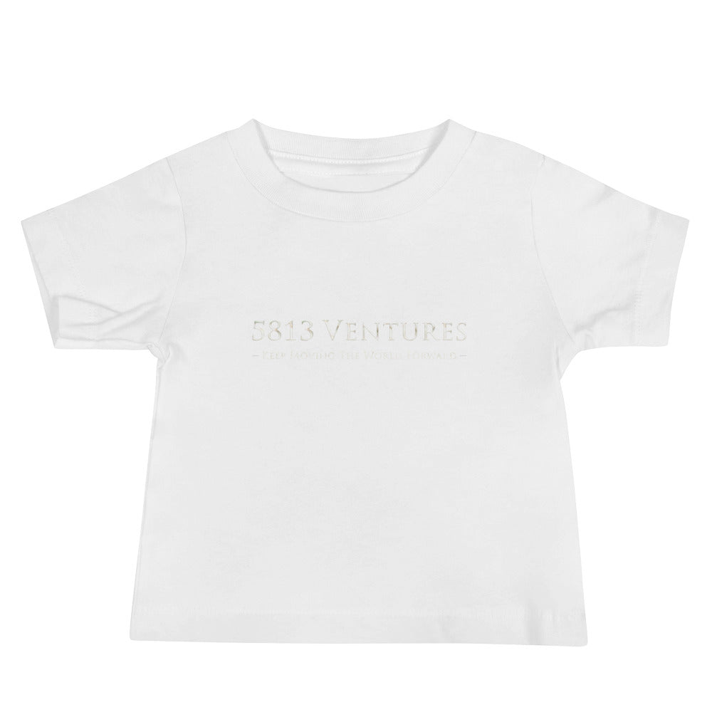 5813 Ventures Logo In Pearl on Baby Jersey Short Sleeve T-Shirt