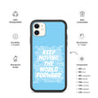 Word Clouds To Keep Moving The World Forward on Biodegradable iPhone Case