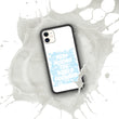 Word Clouds To Keep Moving The World Forward Through Blue Word Sky on Biodegradable iPhone Case