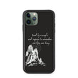 Lead By Example Haiku With Mountain Shrines on Biodegradable iPhone Case