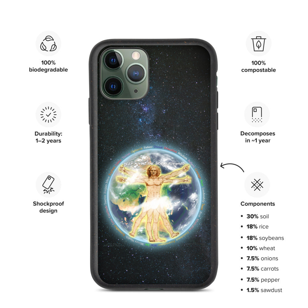 Vitruvian Earth on Biodegradable iPhone Case