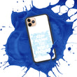 Word Clouds To Keep Moving The World Forward Through Blue Word Sky on Biodegradable iPhone Case