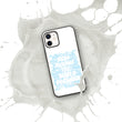 Word Clouds To Keep Moving The World Forward Through Blue Word Sky on Biodegradable iPhone Case