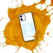 Word Clouds To Keep Moving The World Forward Through Blue Word Sky on Biodegradable iPhone Case