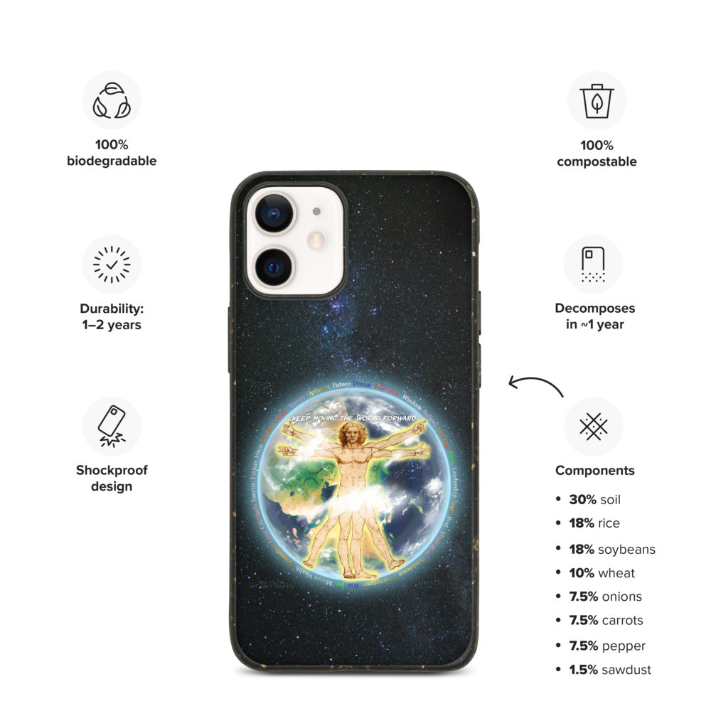 Vitruvian Earth on Biodegradable iPhone Case