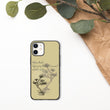 Matsuo Basho Haiku With Bonsai on Biodegradable iPhone Case