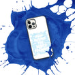 Word Clouds To Keep Moving The World Forward Through Blue Word Sky on Biodegradable iPhone Case