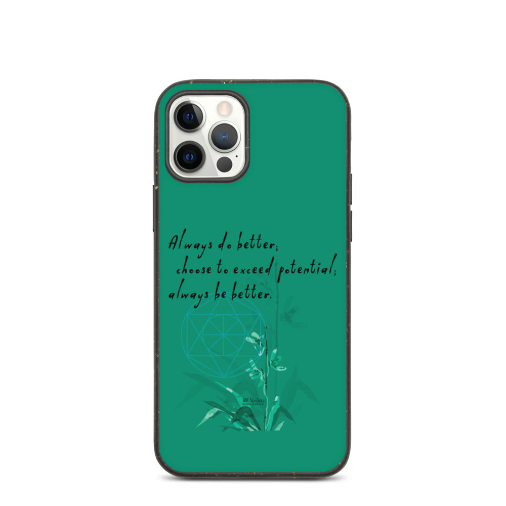 Always Better Haiku With Lilies on Biodegradable iPhone Case