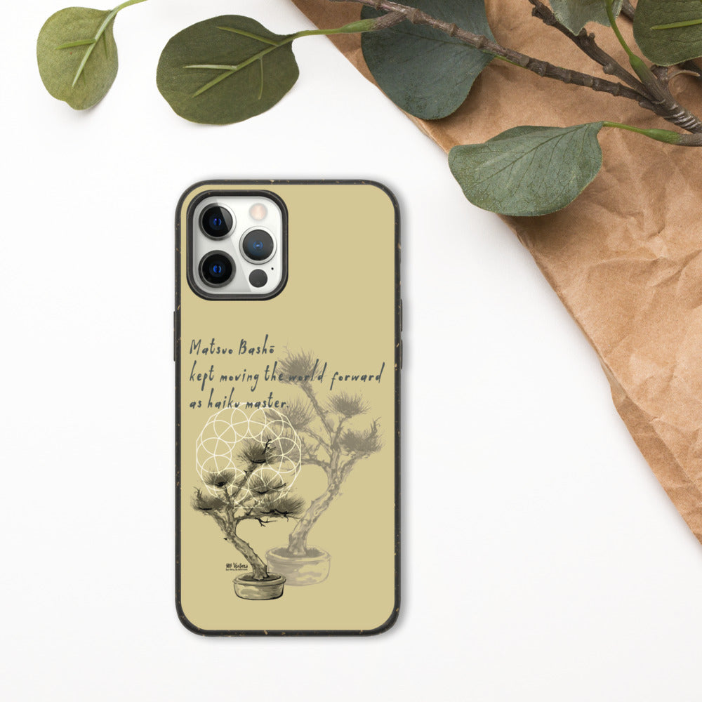 Matsuo Basho Haiku With Bonsai on Biodegradable iPhone Case