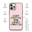 Baby Animals Keep Moving The World Forward In Pink on Biodegradable iPhone Case