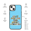 Baby Animals Keep Moving The World Forward In Blue on Biodegradable iPhone Case