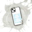 Word Clouds To Keep Moving The World Forward Through Blue Word Sky on Biodegradable iPhone Case