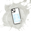 Word Clouds To Keep Moving The World Forward Through Blue Word Sky on Biodegradable iPhone Case