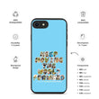 Baby Animals Keep Moving The World Forward In Blue on Biodegradable iPhone Case