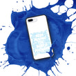 Word Clouds To Keep Moving The World Forward Through Blue Word Sky on Biodegradable iPhone Case