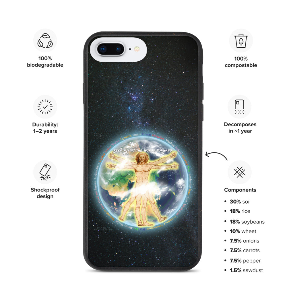 Vitruvian Earth on Biodegradable iPhone Case