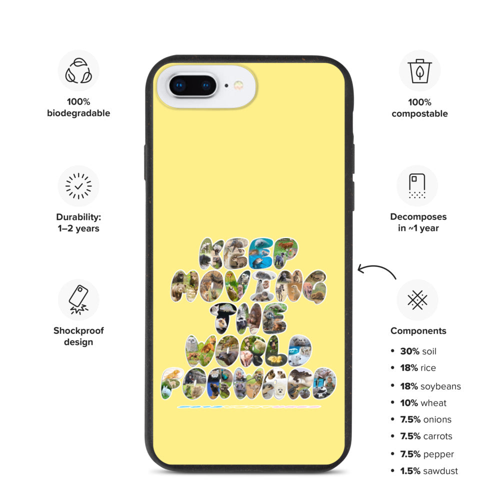 Baby Animals Keep Moving The World Forward on Biodegradable iPhone Case