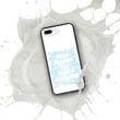 Word Clouds To Keep Moving The World Forward Through Blue Word Sky on Biodegradable iPhone Case