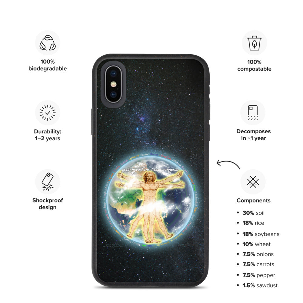 Vitruvian Earth on Biodegradable iPhone Case