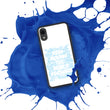 Word Clouds To Keep Moving The World Forward Through Blue Word Sky on Biodegradable iPhone Case