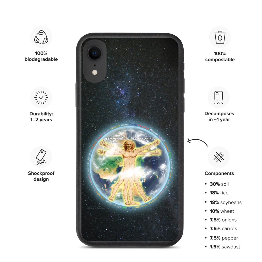 Vitruvian Earth on Biodegradable iPhone Case