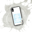 Word Clouds To Keep Moving The World Forward Through Blue Word Sky on Biodegradable iPhone Case