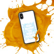 Word Clouds To Keep Moving The World Forward Through Blue Word Sky on Biodegradable iPhone Case