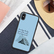 Dream Bigger Haiku With Mountains on Biodegradable iPhone Case