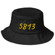 5813 In Gold Embroidery on Old School Bucket Hat