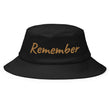 Remember In Celluloid Embroidery on Old School Bucket Hat