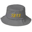 5813 In Gold Embroidery on Old School Bucket Hat