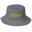 KMTWF In Gold Embroidery on Old School Bucket Hat