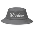 Wisdom In Marble Embroidery on Old School Bucket Hat