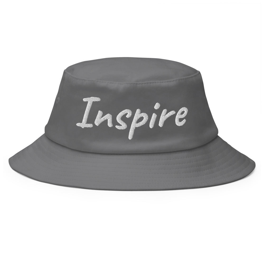 Inspire In Diamond Embroidery on Old School Bucket Hat