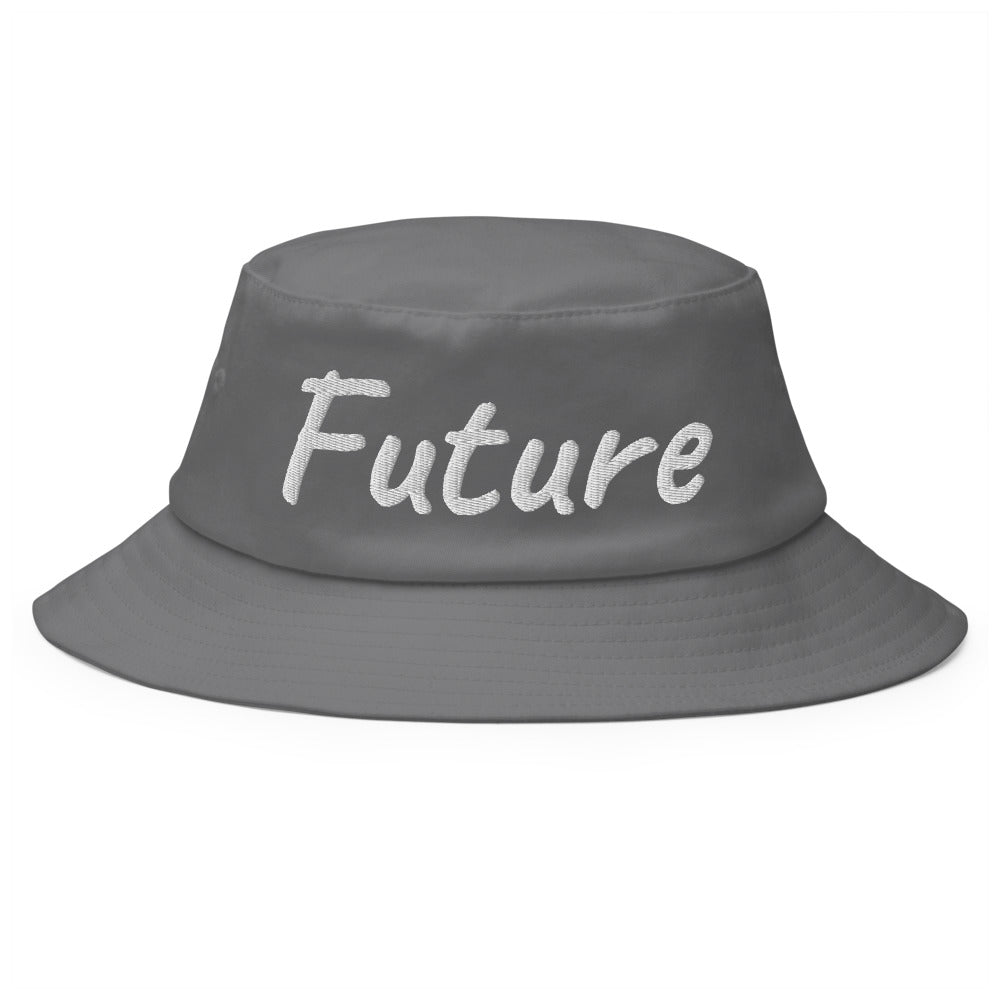 Future In Pearl Embroidery on Old School Bucket Hat