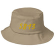 5813 In Gold Embroidery on Old School Bucket Hat